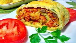 название картинки Овощной рулет из кабачков с сыром