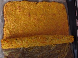 название картинки Овощной рулет с сыром без муки в духовке