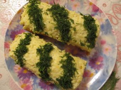 название картинки Овощной рулет с сыром без муки в духовке