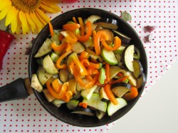 Соте из баклажанов и кабачков на зиму