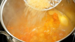 название картинки Овощной суп на рыбном бульоне заправочный