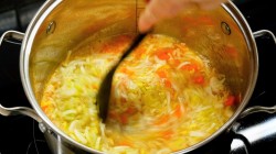 название картинки Овощной суп на рыбном бульоне заправочный