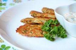 Овощные оладьи из топинамбура