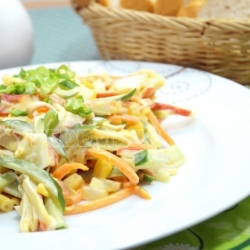 Салат Палочка-выручалочка с крабовыми палочками