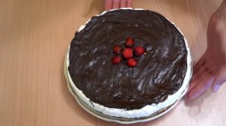 Творожный чизкейк без выпечки с маршмеллоу и нутеллой