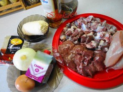 Паштет из куриных субпродуктов во французском стиле - шаг 1 Паштет из куриных субпродуктов во французском стиле - шаг 1