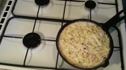 Паста карбонара со сливками