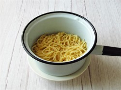 название картинки Паста карбонара с ветчиной и сливками