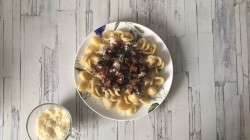 название картинки Паста с баклажанами и помидорами