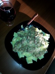 название картинки Паста с белыми грибами