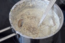 название картинки Паста фетучини с грибами в сливочном соусе