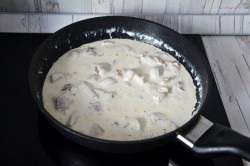 название картинки Паста с куриным филе и беконом