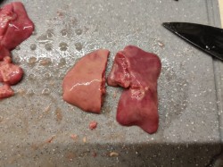 Печень отварная