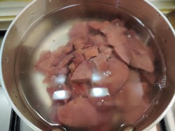 Печень отварная