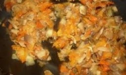 название картинки Печень говяжья тушеная с грибами