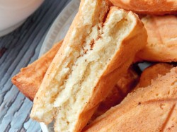 название картинки Печенье вафли в форме на газу