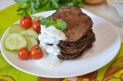 Печеночные оладьи из куриной печени