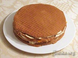 Печеночный торт с морковкой и луком