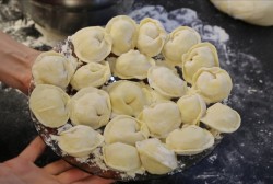 Рыбные пельмени из трески