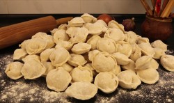 Рыбные пельмени из трески