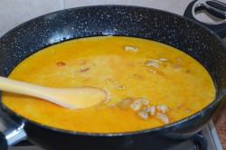 Пенне с курицей и болгарским перцем