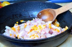 Пенне с курицей и овощами