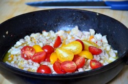 Пенне с курицей и овощами