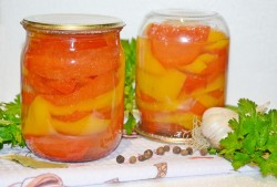 название картинки Перец болгарский на зиму дольками маринованный