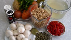 Перловка с грибами в мультиварке