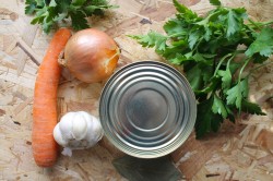 название картинки Перловка с тушенкой