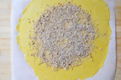 Пирог песочная галета с персиками