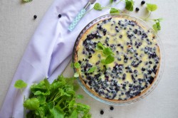 Песочный пирог с черникой и творогом - шаг 17