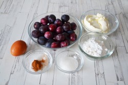 название картинки Песочный сливовый пирог