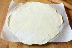 Пицца бездрожжевая на молоке с яйцом