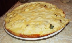 название картинки Пицца с курицей и грибами домашняя