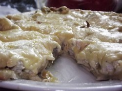 название картинки Пицца с курицей и грибами домашняя