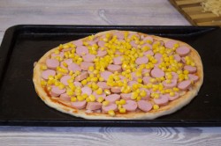 Пицца с кукурузой - шаг 17 Пицца с кукурузой - шаг 17