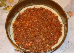 Мясная пицца с мясом и грибами