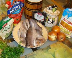 название картинки Рыба Пикша жареная в маринаде