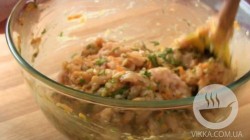 Пирог из куриного фарша Рождественское кольцо