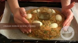 Пирог из куриного фарша Рождественское кольцо
