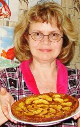 Пирог из яблок и моркови