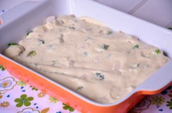 название картинки Пирог с брокколи и грибами