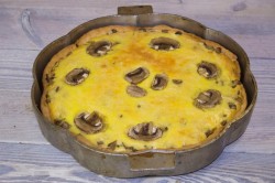 название картинки Пирог с грибами и сыром