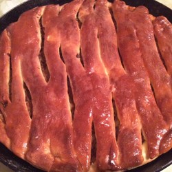 Пирог с жареной капустой