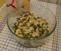 название картинки Пирог с рисом, фасолью и рыбой