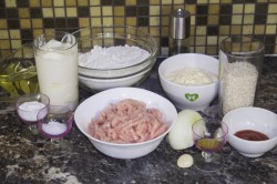 Пирог с рисом и фаршем