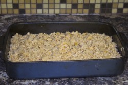 Пирог с рисом и фаршем