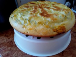 Пирог с сыром в мультиварке заливной