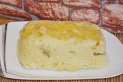 название картинки Быстрый пирог в микроволновке за 5 минут яблочный